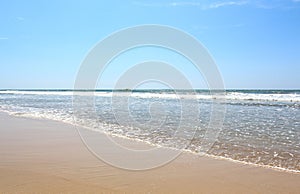 Indian Ocean, the view from the beach in Bentota, Sri Lanka