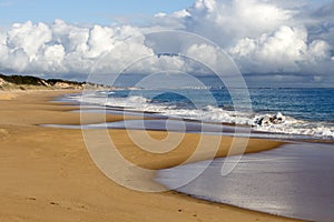 Indian Ocean waves on Buffalo Beach near Bunbury Western Australia.