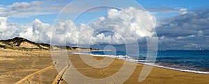 Indian Ocean waves on Buffalo Beach near Bunbury Western Australia. photo