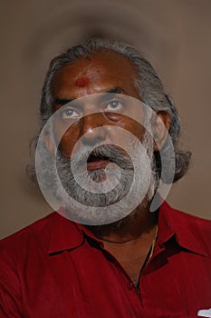 Indian Old man in getup