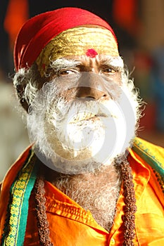 Indian Old man in getup