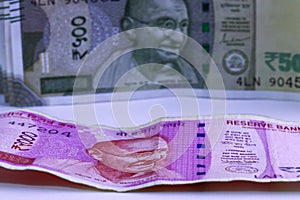 Indian paper currency notes