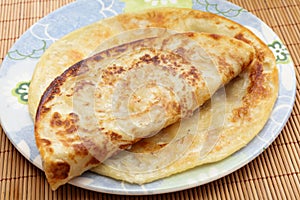 Indian paratha flatbread