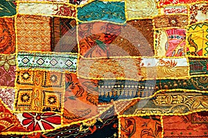 Indian patchwork carpet