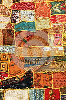 Indian patchwork carpet