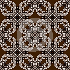 Indian pattern design with unique ornament. Background for textile. Vector seamless pattern