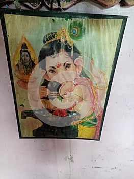 The frame of God shree. Ganesh