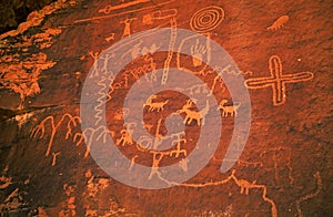 Indian petroglyphs