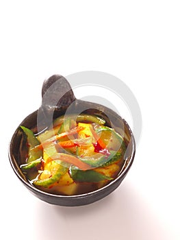 Indian pickled vegetables achar