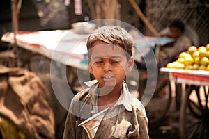Indian poor children (beggar)