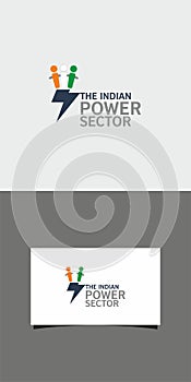 Indian power sector logo in vector form