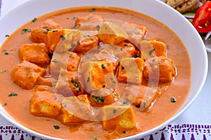 Indian Punjabi curry-Paneer butter masala