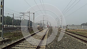 Indian railway lines which conect in different city state each all place for peopules communication bussiness with trNsport