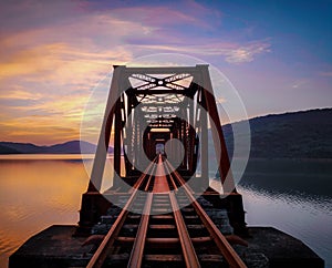 Indian railways sunset photography rail