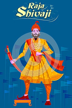 Indian Raja Shivaji with sword