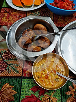 Indian Rajasthan cuisine Dal Bati