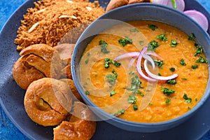 Indian Rajasthani meal-Dal baati churma