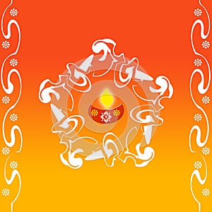 Indian rangoli design