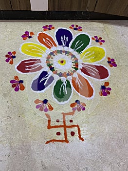 Indian rangoli for diwali and other festivals