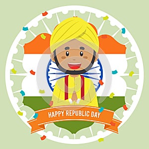 Indian Republic Day Greeting Background