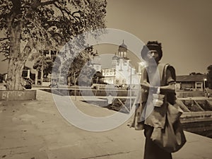 An indian sadhu baba