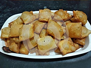 Indian salty crunchy tea snack mathri