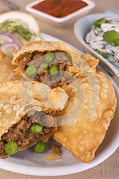 Indian Samosas With Spicy Lamb