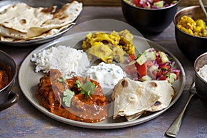 Indian sharing meal