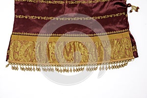 Indian silk with gold / zari work