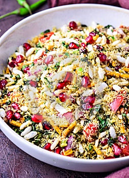 Indian snack farsan Sookha bhel