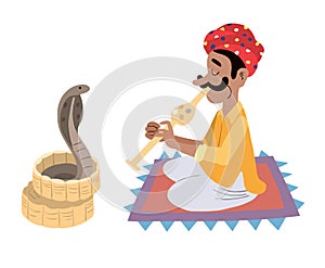 Indian snake charmer
