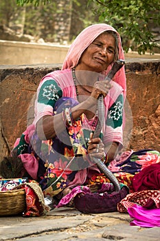 Indian snake charmer