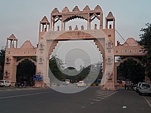 Indian Somnath temple gate from Gujrat
