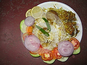 Indian special dish briyani