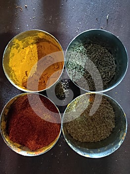 Indian spices termaric red chilli powder cumin coriender powder for vegitable