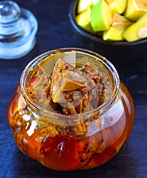 Indian spicy condiments - Mango pickle