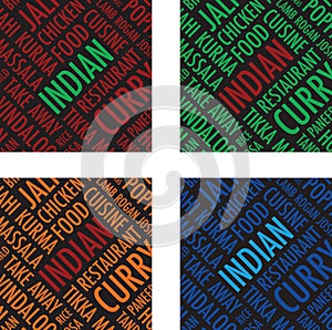 Indian square colourful background