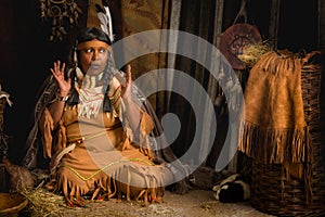 Indian storyteller photo