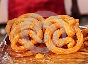 Indian street Food: Jalebi A sweet dish