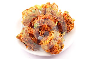 Indian street food pakora