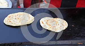 Indian street Food: Parantha (Fried bread)