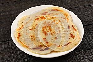 Indian street food paratha,