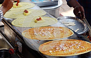 Indian street food popular Dosa