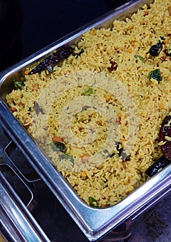 Indian street food Tamarind rice