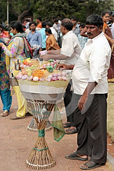 Indian street food vendor