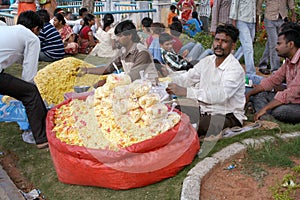 Indian street food vendor