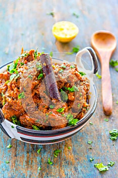 Indian Style Lamb Curry / Mutton Curry Vertical Image