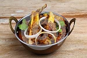 Indian style meat dish or mutton curry