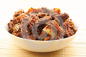 Indian style mutton curry.