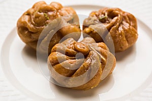 Indian sweet Balushahi or Balushai